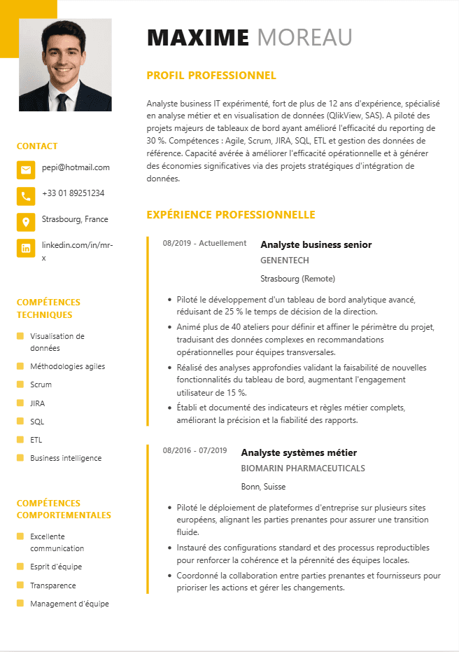 CV version 3