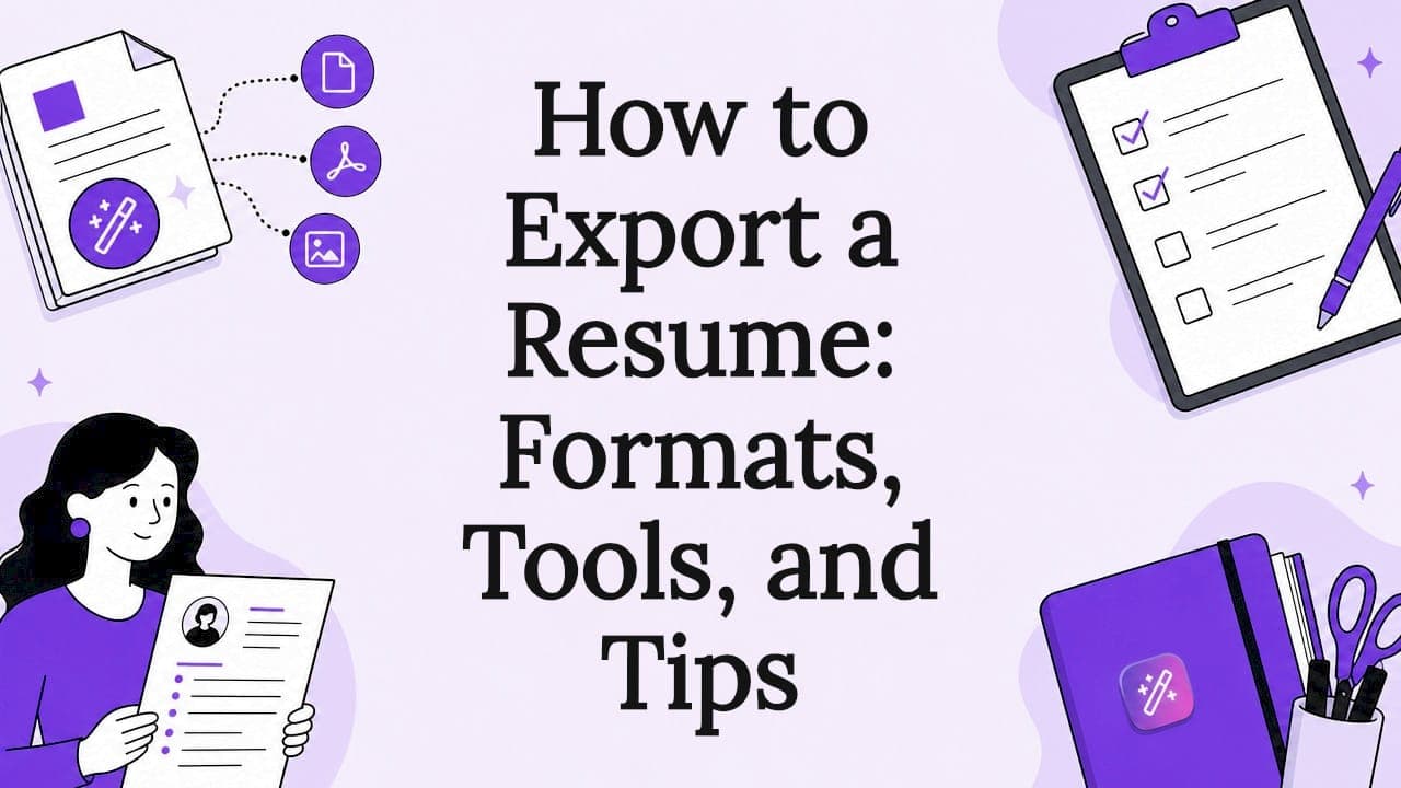 How to Export a Resume: Formats, Tools, and Tips