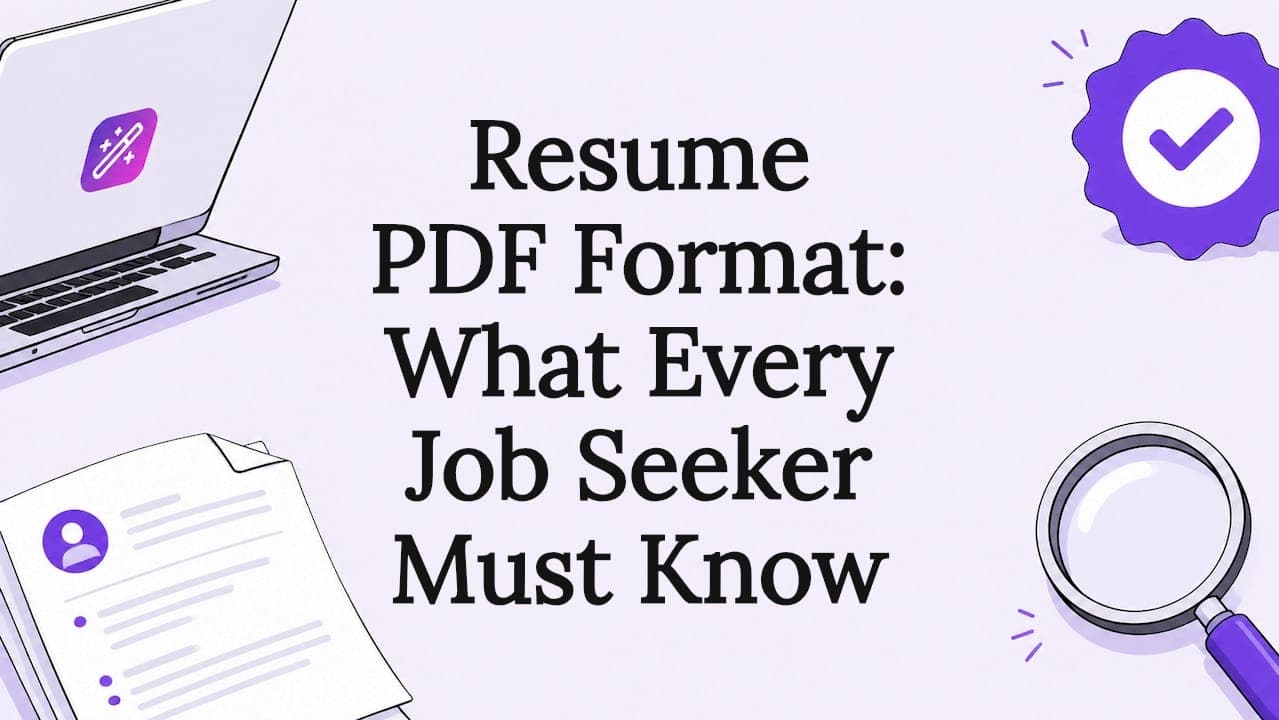 Resume PDF Format: What Every Job Seeker Must Know