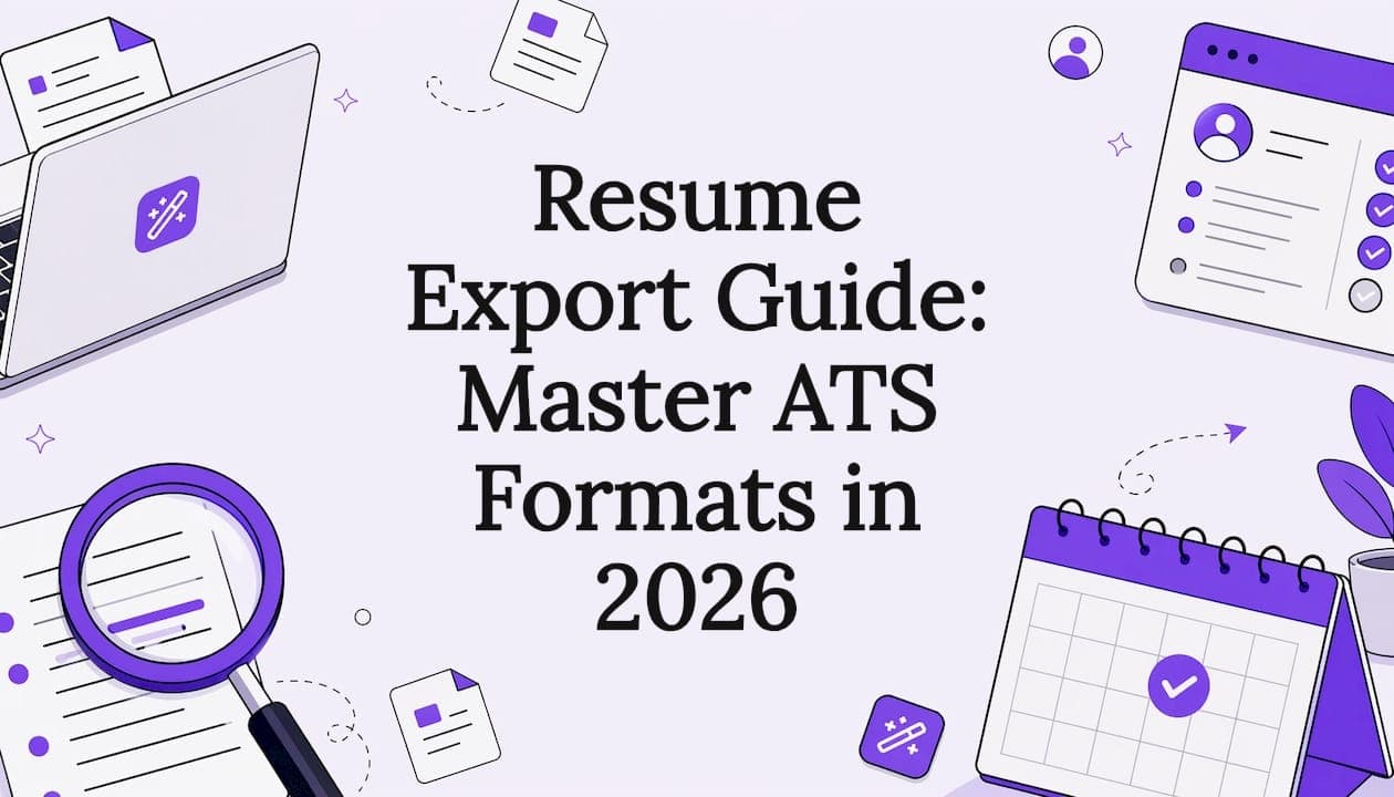 Resume Export Guide: Master ATS Formats in 2026