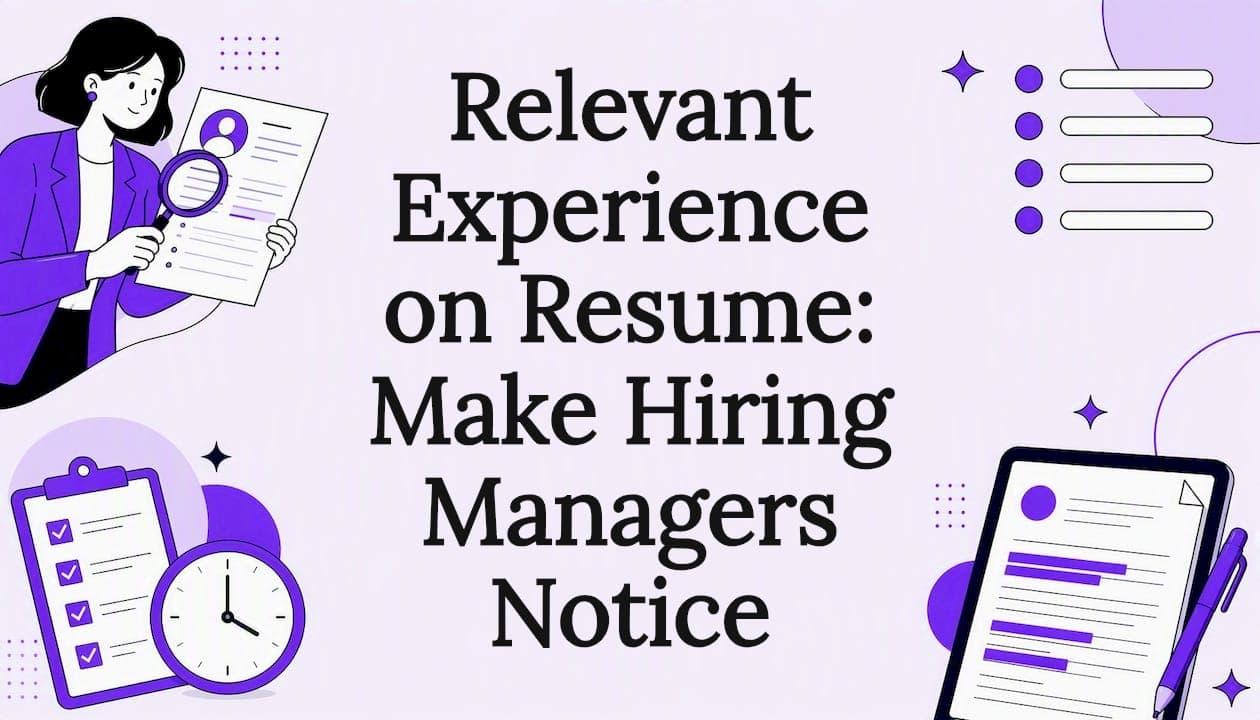 Relevant Experience on Resume: Make Hiring Managers Notice