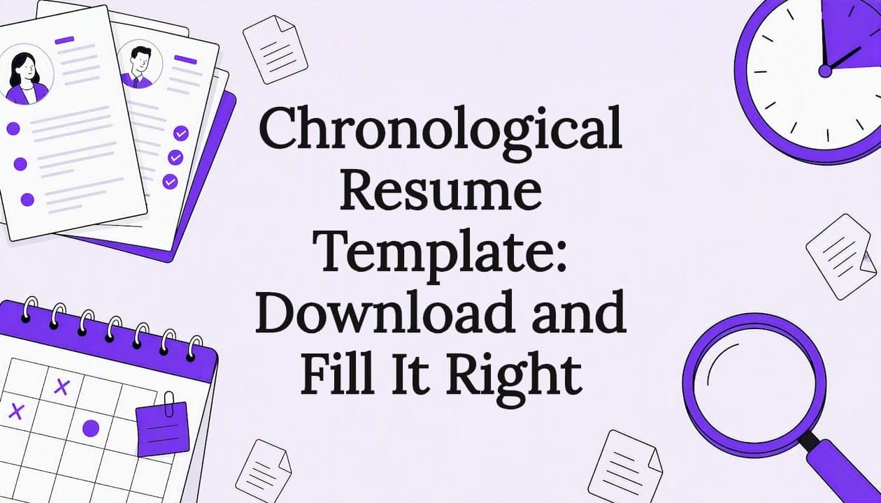Chronological Resume Template: Download and Fill It Right