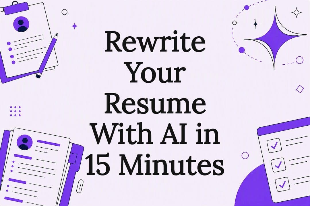 Rewrite Your Resume With AI in 15 Minutes