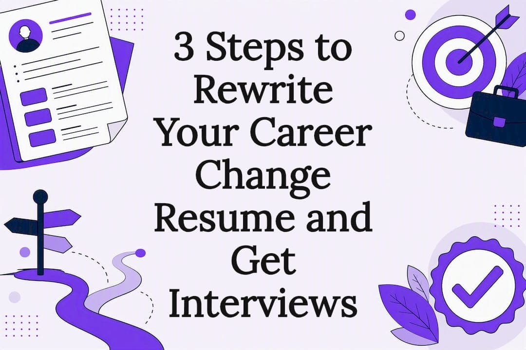 3 Steps to Rewrite Your Career Change Resume and Get Interviews