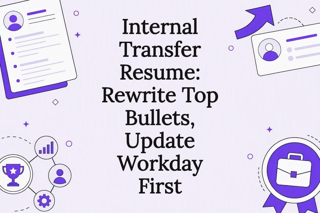 Internal Transfer Resume: Rewrite Top Bullets, Update Workday First