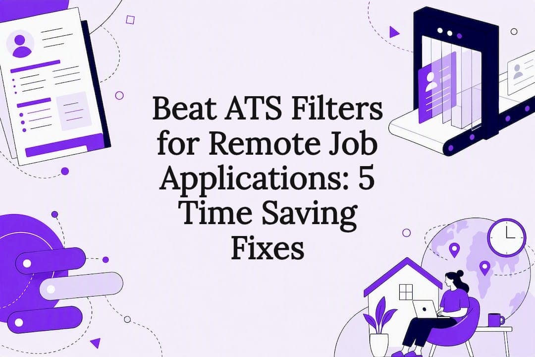 Beat ATS Filters for Remote Job Applications: 5 Time Saving Fixes